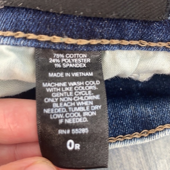 Express - Distressed Stonewashed Ankle Legging MIA Mid Rise Size 0R - Picture 12 of 12